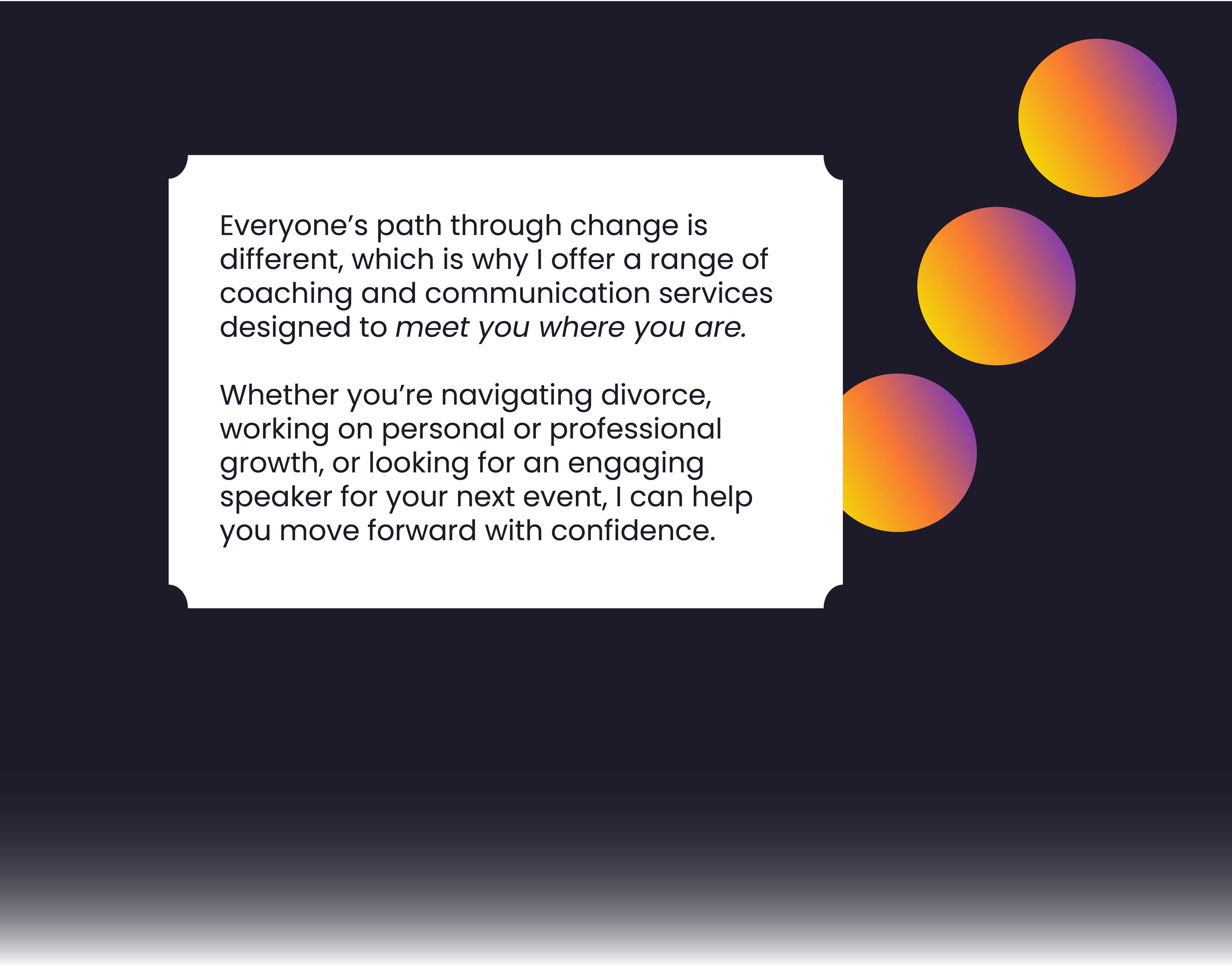 Personalised divorce coaching for over 40s and business coaching by Gordon McNaught at Resingled, offering tailored support through separation, divorce and life as a single.